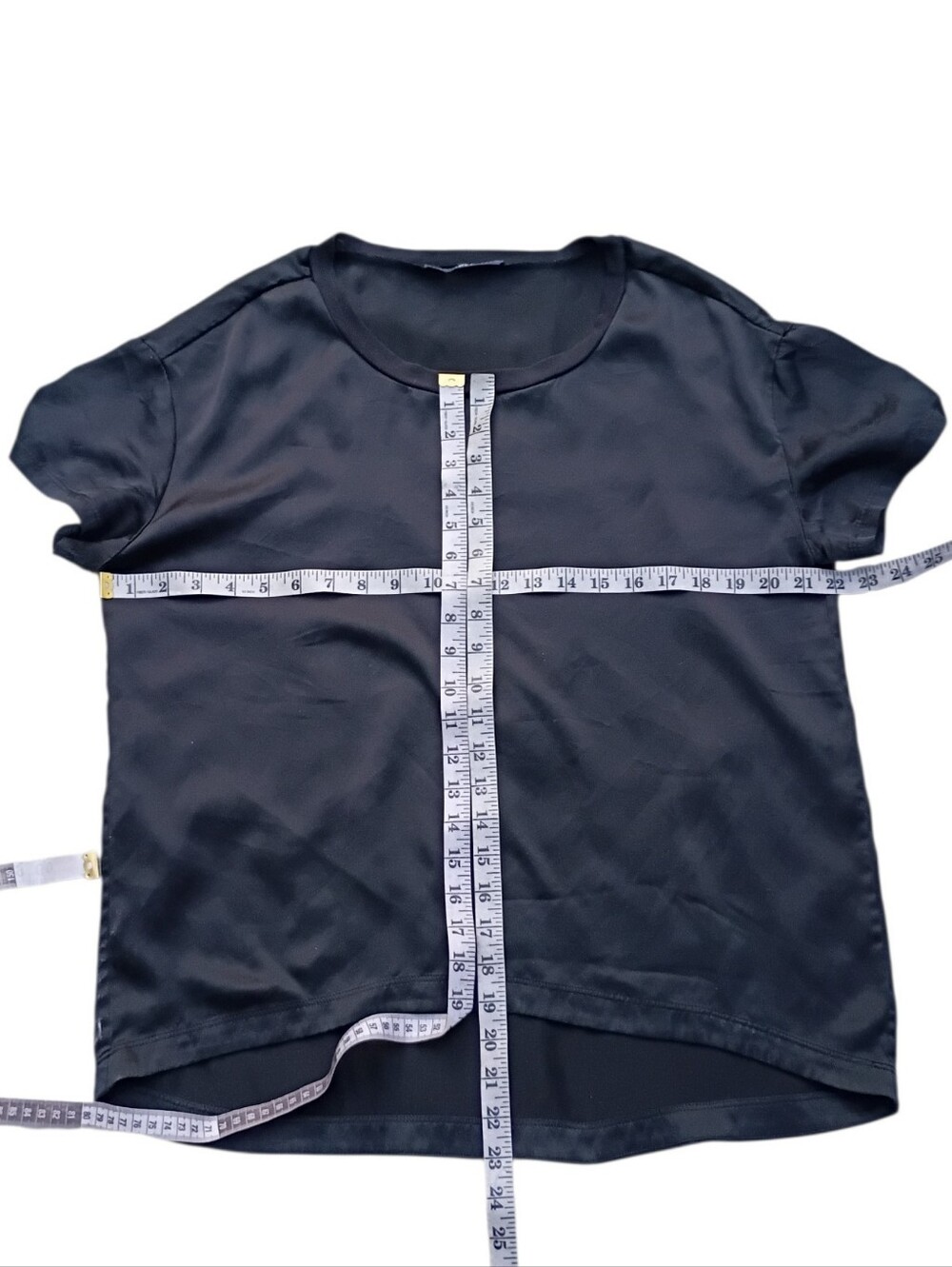 Quince Silk Short-Sleeve Blouse sz M - Picture 8 of 8